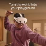 Meta quest 3s VR headset virtual reality gaming 3D movies and interactive immersive videos