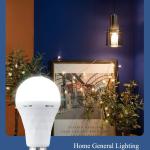 LED rechargable light bulbs 18/10watts Emergency Bulb for Power Outage Restaurants, Guest Rooms, Camping, Hiking, Daylight White