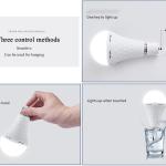 LED rechargable light bulbs 18/10watts Emergency Bulb for Power Outage Restaurants, Guest Rooms, Camping, Hiking, Daylight White