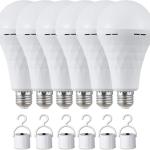 LED rechargable light bulbs 18/10watts Emergency Bulb for Power Outage Restaurants, Guest Rooms, Camping, Hiking, Daylight White