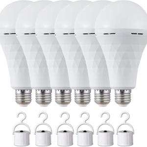 LED rechargable light bulbs 18/10watts Emergency Bulb for Power Outage Restaurants, Guest Rooms, Camping, Hiking, Daylight White