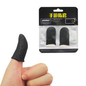 Finger sleeves Pair Black for Mobile Games Gaming Finger Sleeve Breathable Fingertips Sweatproof Fingertip for Mobile Cove Slip，Gaming Accessories
