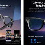 Ai Smart Glasses Gen 2 150w bluetooth music, voice calls , Ai assistant , image recognition , Camera and video recording Glasses.
