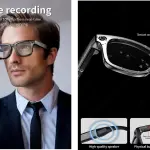 Ai Smart Glasses Gen 2 150w bluetooth music, voice calls , Ai assistant , image recognition , Camera and video recording Glasses.