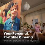 display glasses by Xreal air 2 pro AR glasses 130'' personal cinema display  without beem pod