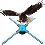 3D Hologram Fan 42cm ,Holographic Fan with WiFi and Bluetooth,624 Highlight LEDs and 2000 cd/m² Brightness,1500 Free 3D Video,3D Holographic Projector for Store Display,Events,Trade Show