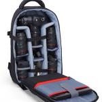 Camera bag backpack with water proof foam inside
