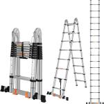 Portable extandable ladder , double position , two people at once from 3.4/5/6.6/8.2/12 meters (ngazi za kukunjika)