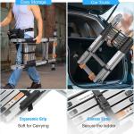 Portable extandable ladder , double position , two people at once from 3.4/5/6.6/8.2/12 meters (ngazi za kukunjika)