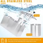 Commercial 3 Bucket Stainless Steel Table Top Ketchup Dispenser