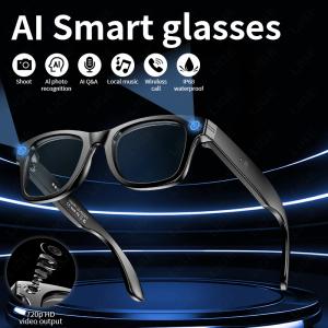 Ai Smart Glasses Gen 2 150w bluetooth music, voice calls , Ai assistant , image recognition , Camera and video recording Glasses.