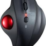SANWA Bluetooth Ergonomic Trackball Mouse, Optical Vertical Rollerball Mice,