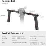 SMALLRIG Dual Handle Handgrip for DJI RS 4 /RS 4 Pro/RS 3 / RS 3 Pro/RS 2 / RSC 2 Gimbal, Gimbal Handle Grip with NATO Rails, Cold Shoe, 1/4"-20 & 3/8"-16 Threaded Holes