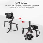 SMALLRIG Dual Handle Handgrip for DJI RS 4 /RS 4 Pro/RS 3 / RS 3 Pro/RS 2 / RSC 2 Gimbal, Gimbal Handle Grip with NATO Rails, Cold Shoe, 1/4"-20 & 3/8"-16 Threaded Holes